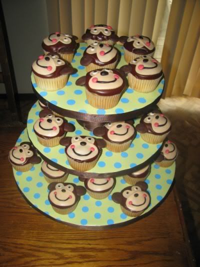 Baby Shower Monkey Cakes on How To Make Your Own Cupcake Stand   Page 2 On Cake Central Forum