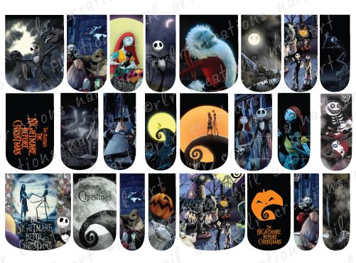 Nightmare Before Christmas Nail Stickers