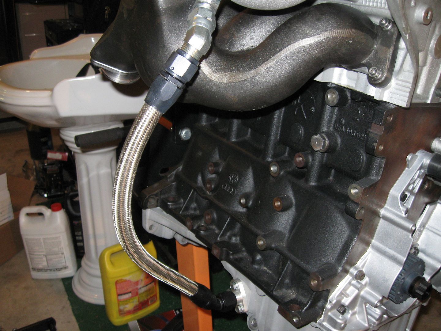 SPA Manifold and Oil Drain Line