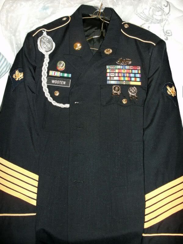 army dress blues party shirt