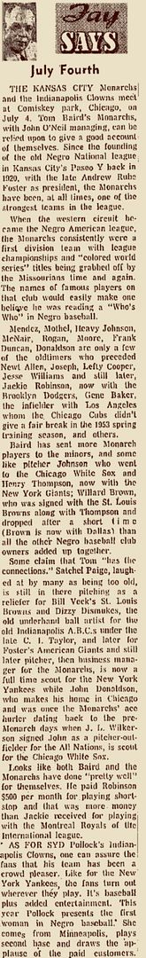 Chicago Defender Article about John Donaldson