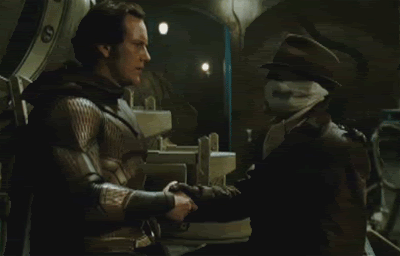 Rorschach/Nite Owl II handshake Pictures, Images and Photos