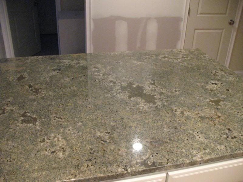 Seafoam Green granite is here! Pics!