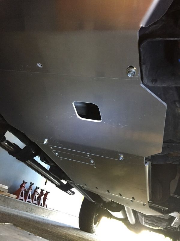 Installed these today ) RCI Metalworks aluminum skid plates F150