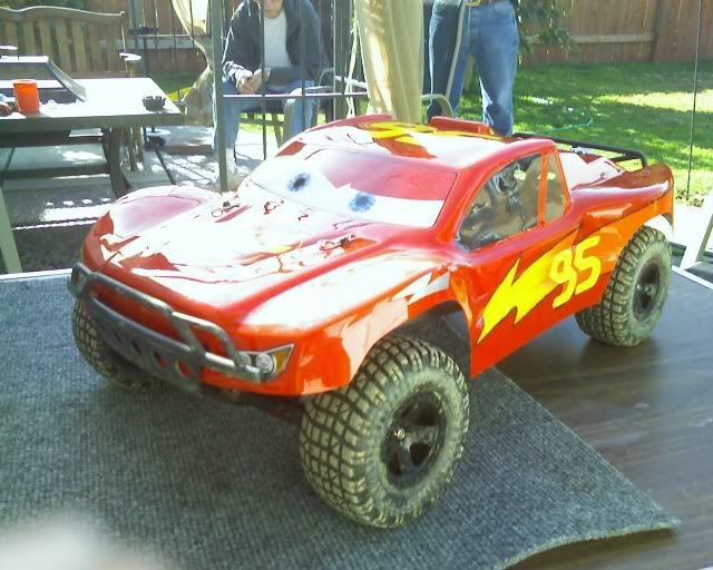 traxxas slash lightning mcqueen body