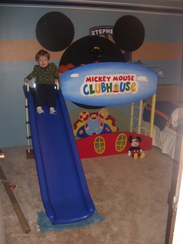 ... made Mickey Mouse Clubhouse toddler bunk bed on Craigslist for $500