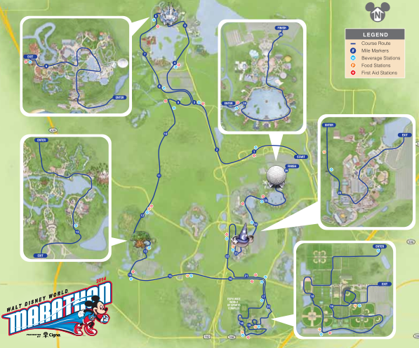 2014 walt disney world marathon course