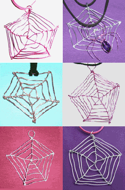 Cobweb Necklaces on Etsy