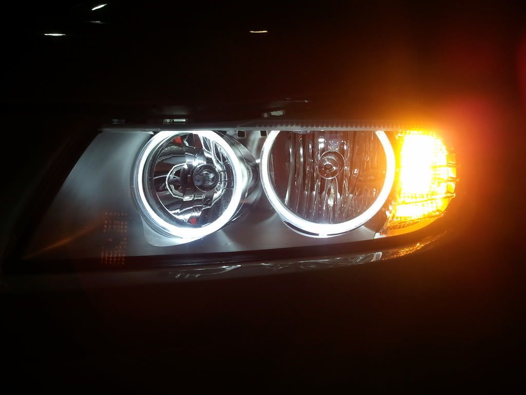 Led Angel Eyes On E90 Lci- Success!!!