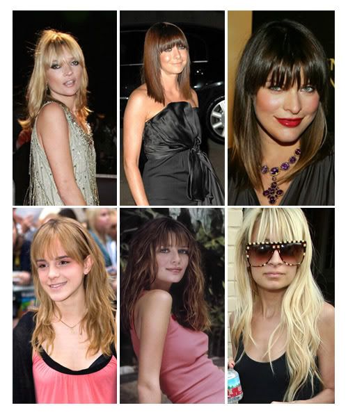 nicole richie side swept bangs. nicole richie side swept bangs