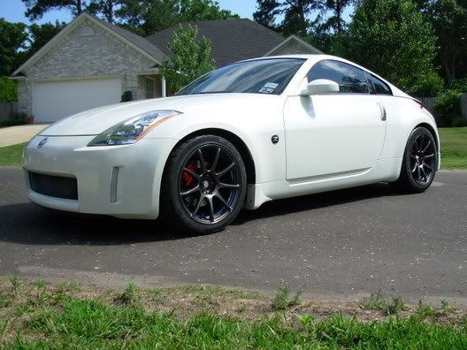 Nissan 350z white with black rims for sale #3