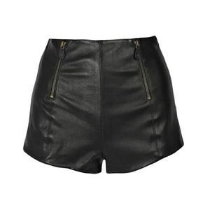 leather shorts