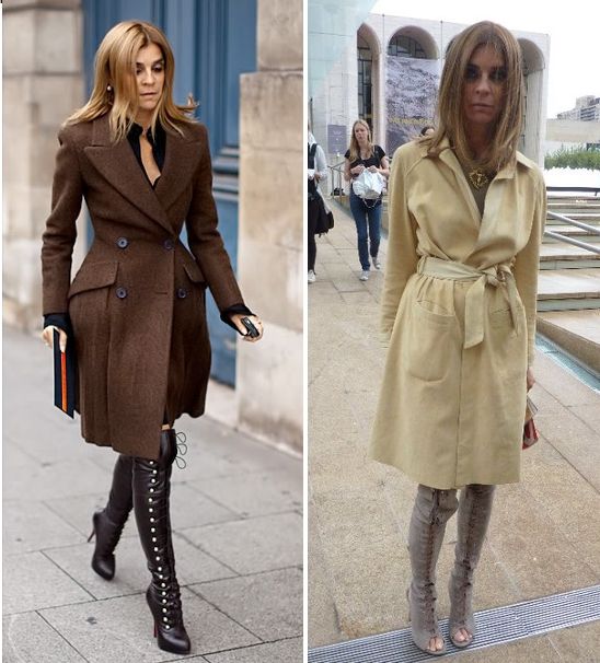 carine roitfeld, over the knee boots
