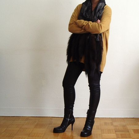 rick owens boots,cos sweater