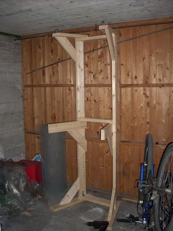 homemade pullup station