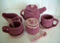 Wool Candy Rosebud Tea Set