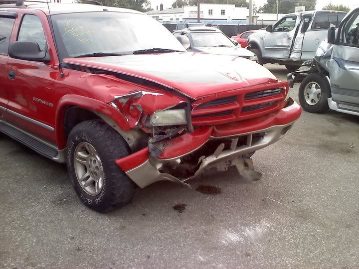 wrecked dodge durango