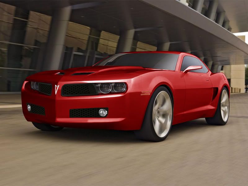 2010 Pontiac Firebird in Red Real cars don't power the front wheels, 