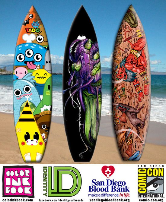 Drawings On Surfboards