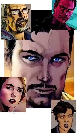 Com Stark ao centro, em sentido horário: Dugan, Hill, Maya e Sal.