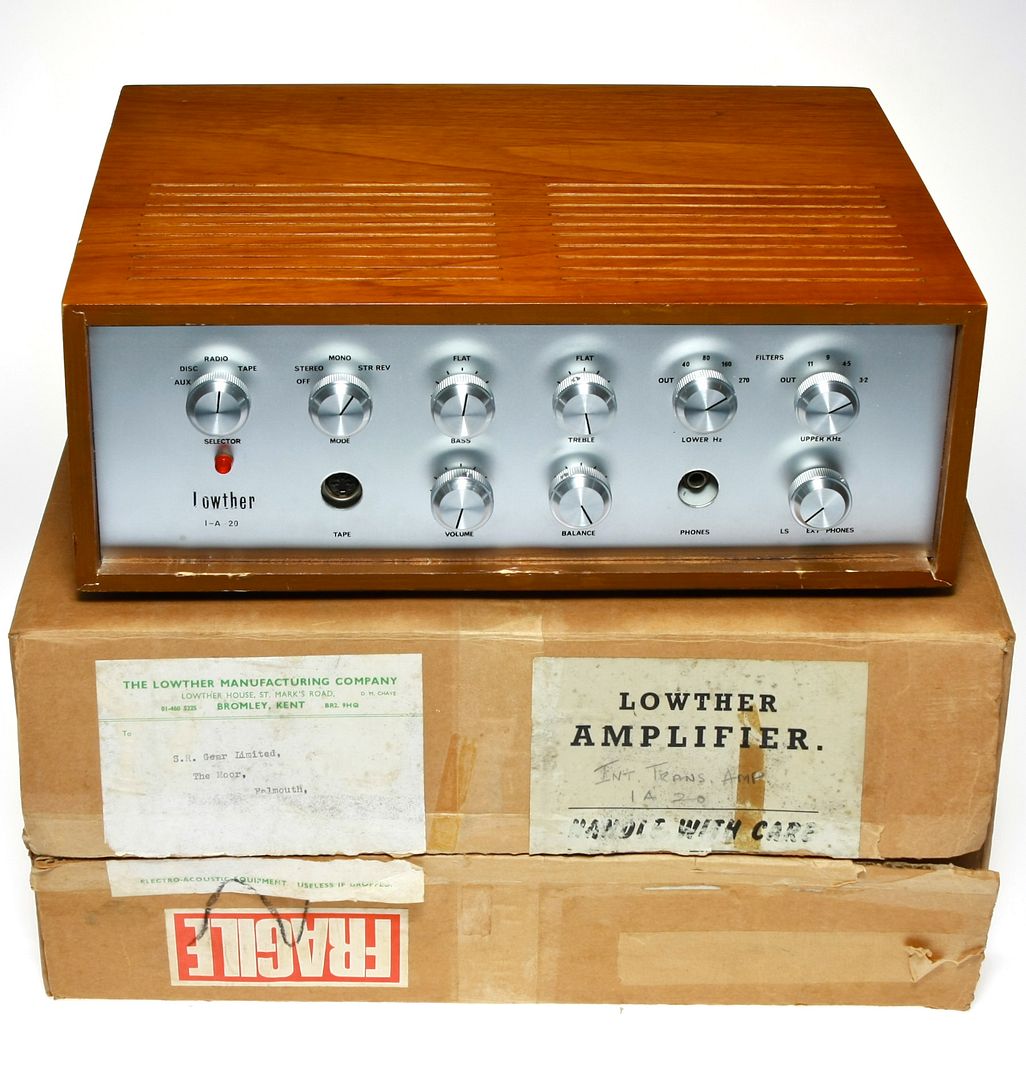 Lowther IA20 Class A integrated Amplifier BOXED Ivor Abelson design