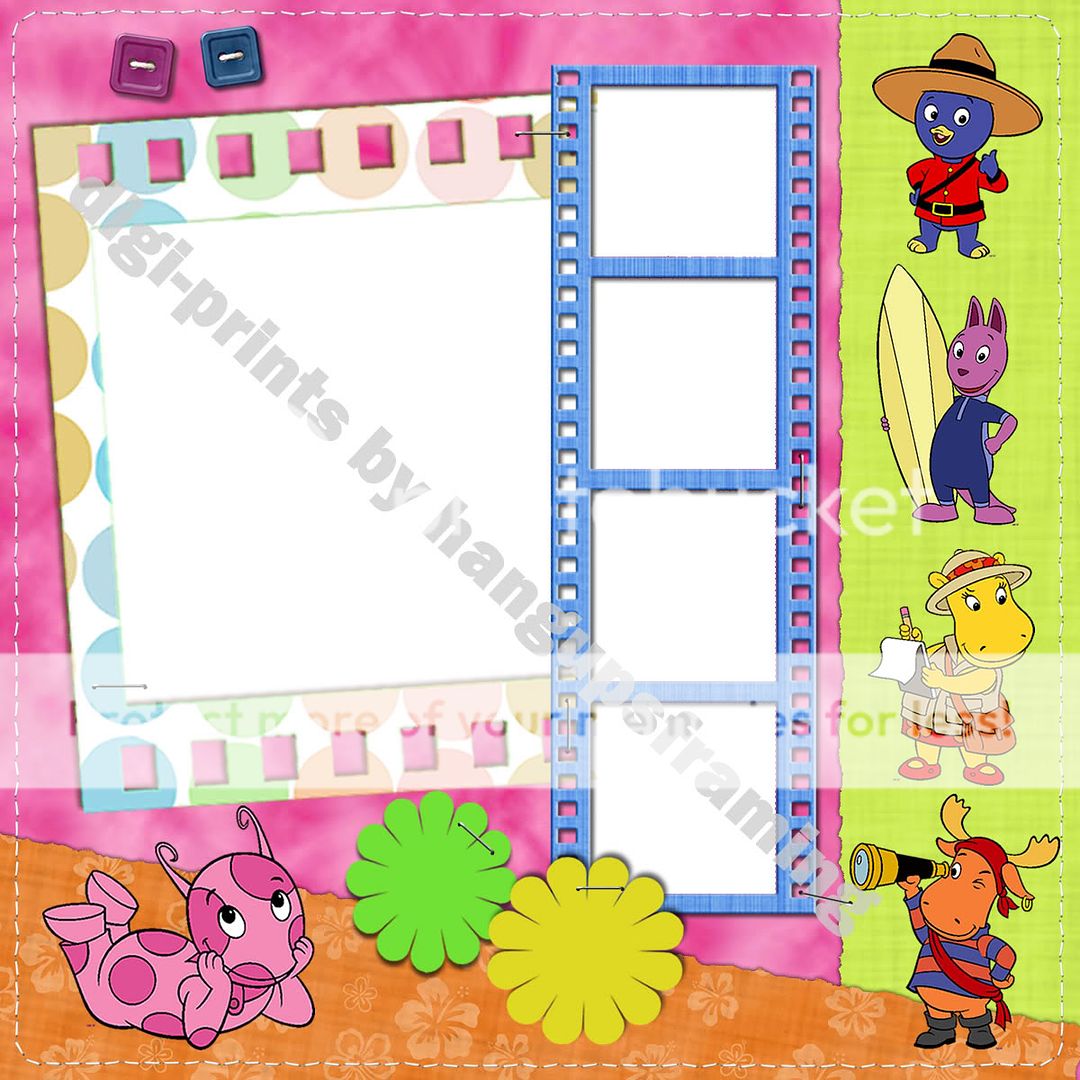 BACKYARDIGANS~DIGITAL SCRAPBOOKING~PRE MADE PAGES *CD  