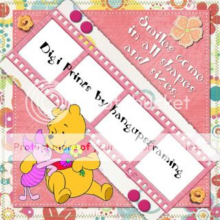 DISNEY POOH & FRIENDS~PRE MADE DIGITAL SCRAPBOOKING*CD  