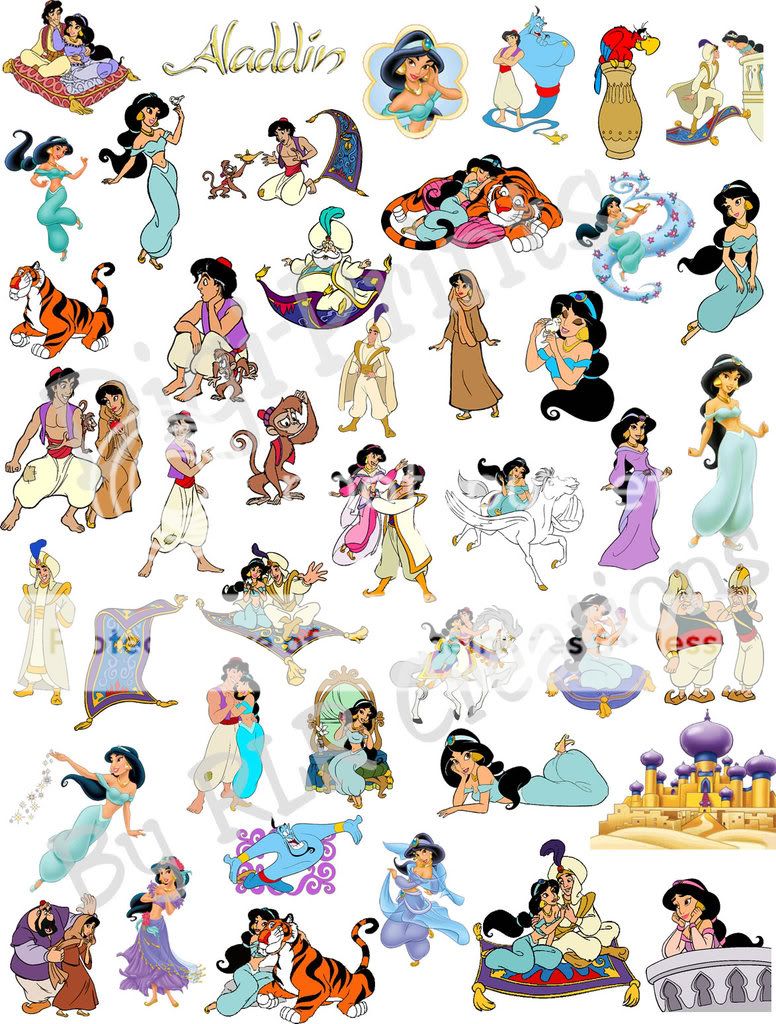 Disney Princess Jasmine Aladdin Digital Scrapbook Kit