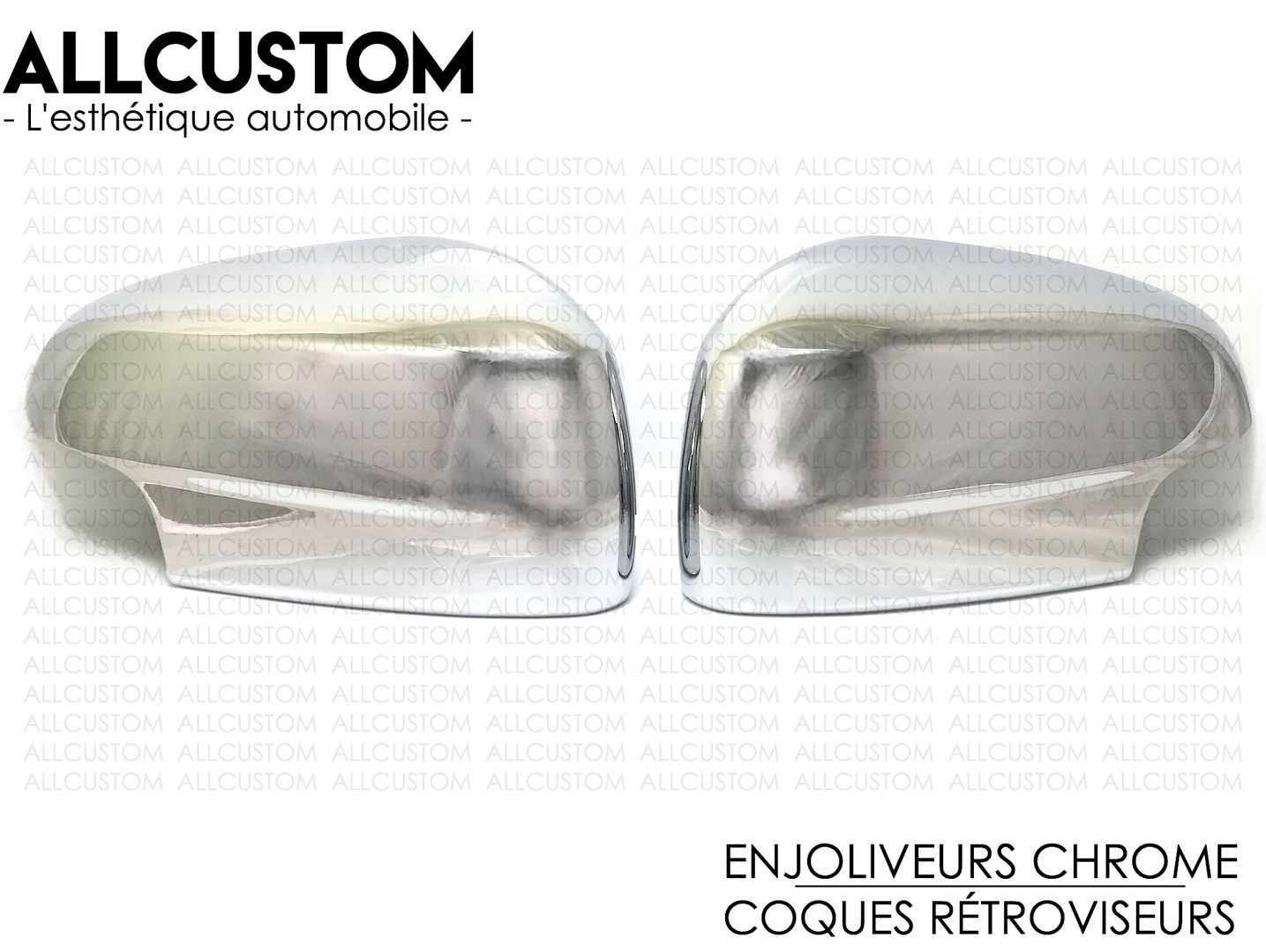 2 CACHES CHROME COQUES COQUILLES RETROVISEURS pour JAGUAR XJ X300 X308 1994-2003