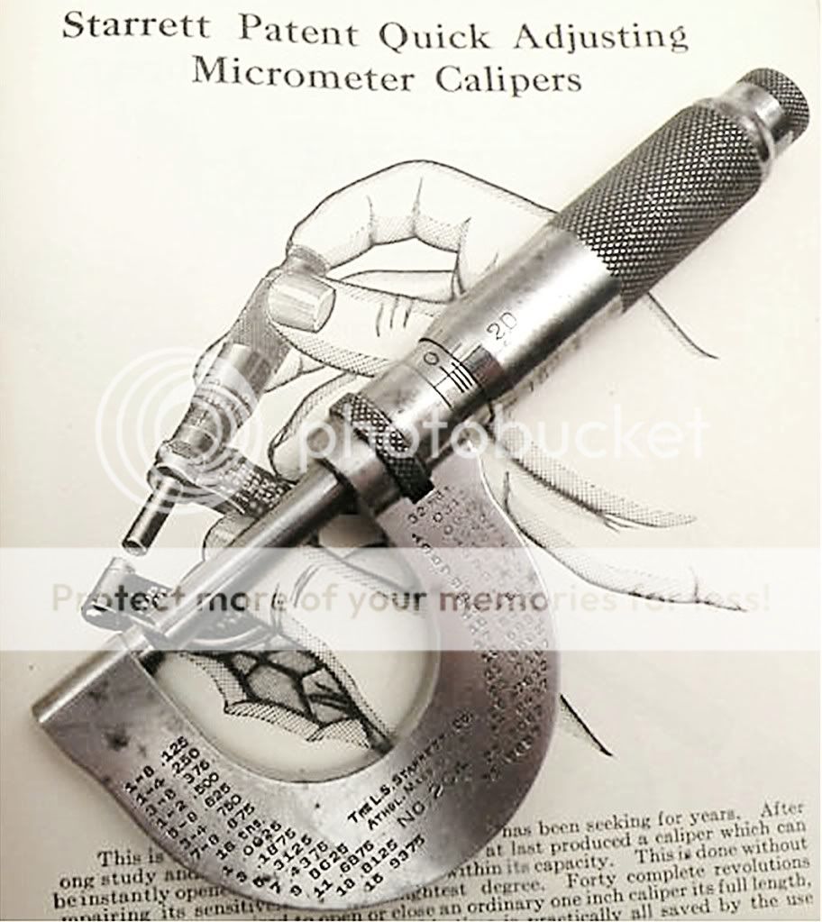 Antique Machinery and History STARRETT 204 Quick Adjusting