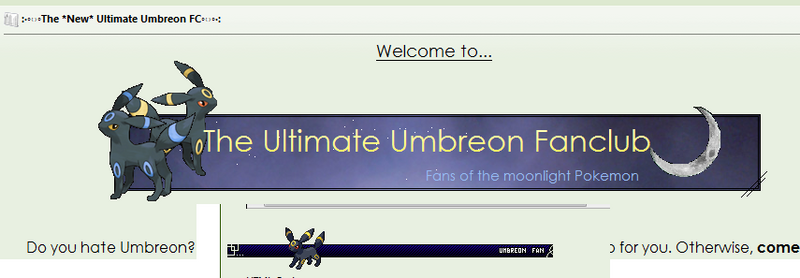 [PokeCommunity.com] :·◦○◦The *New* Ultimate Umbreon FC◦○◦·: