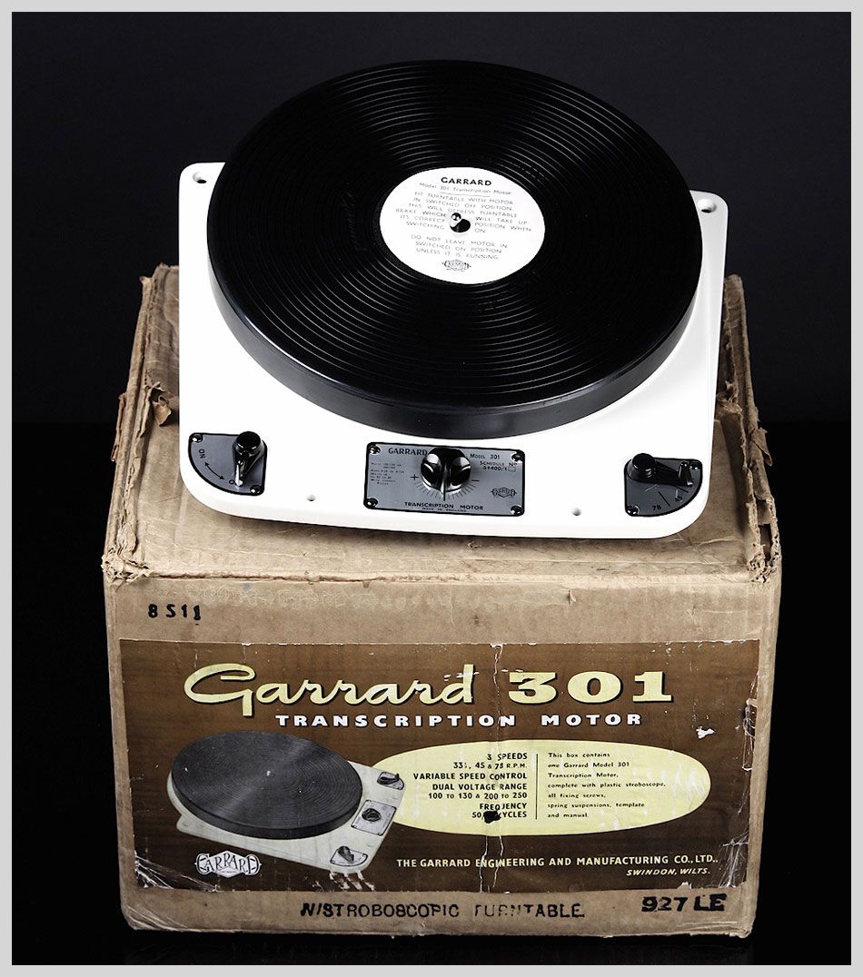 Cream Garrard 301 Grease Bearing Ag Serviced Vinyl Engine