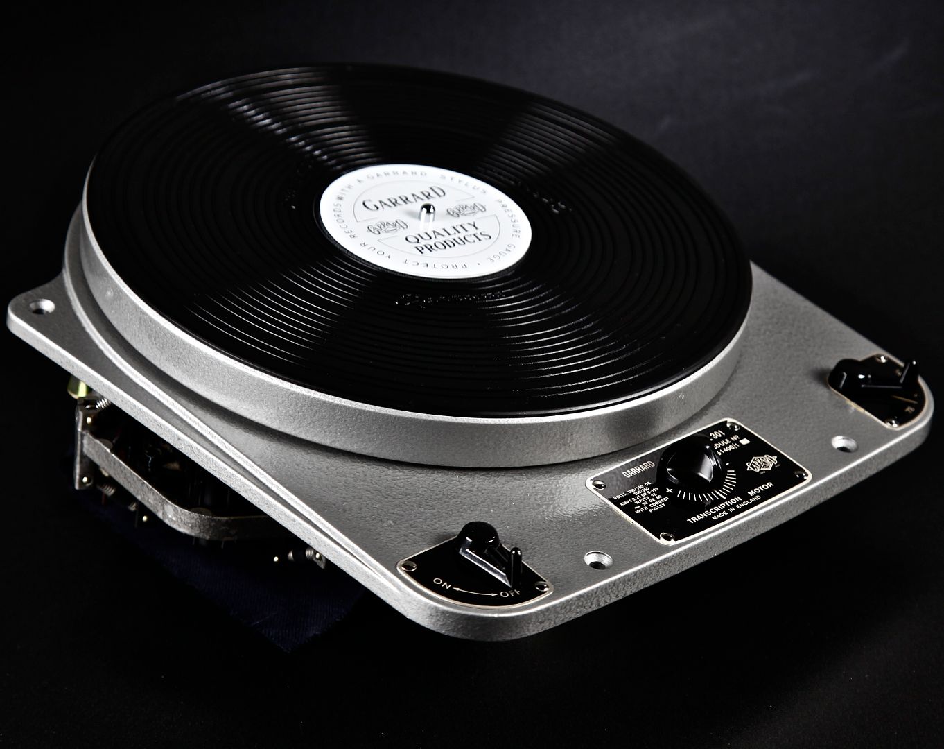Audio Grail Fully Restored Hammertone Garrard 301 Garrard Vinyl Engine
